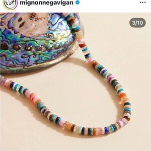 Mignonne Gavigan Multicolor Heishi Beaded Necklace